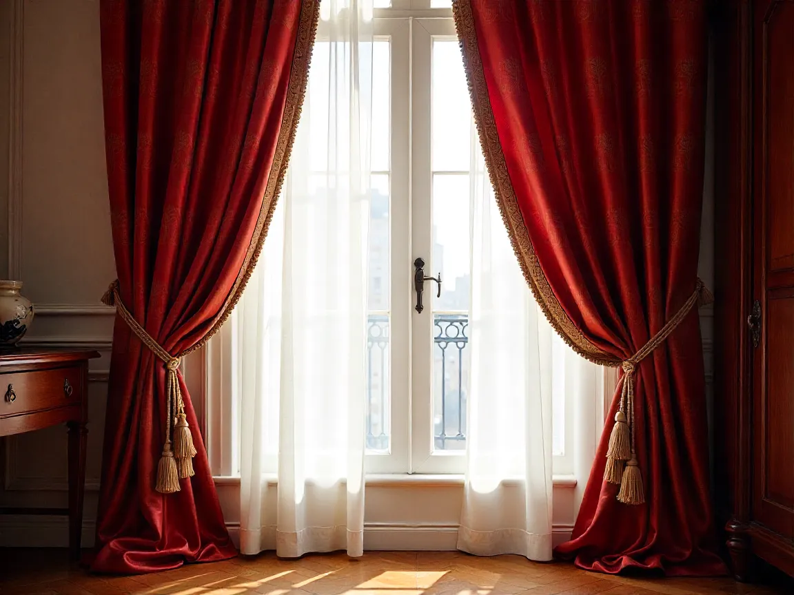 Klassiske gardiner i luksuriøse stoffer
